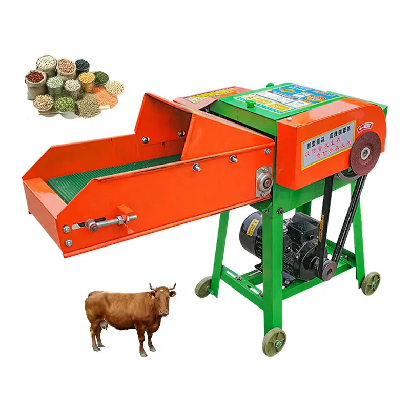 Fábrica venda quente rebolo máquina avícola fazenda equipamentos de alimentação conduzido triturador grama corte palha cortador mac Hay Chopper Ch