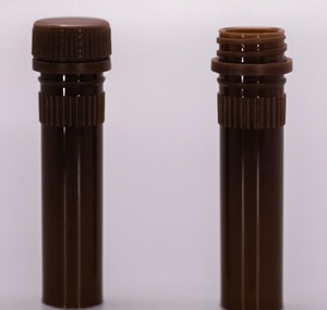 1.5ml Micro Laboratório Centrífuga Tubos com Safe-Lock Screw Cap Âmbar Marrom Plástico PP Saia Edged Base Bottom para uso - Product Image 5