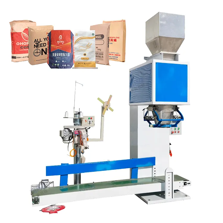 Pirinç paketleme ekipmanları/büyük pirinç paketleme üretim hattı/pirinç çuvalı paketleme makinesi