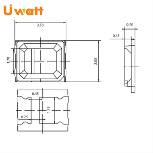 Yüksek kaliteli 3V 6V 9V 18V 0.1W 0.2W 0.5W 55-60Lm veri sayfası beyaz LED çip SMD LED 2835 - Product Image 6