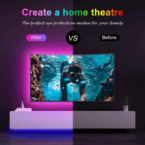Jartown Christmas Indoor Ambient Light <strong>LED</strong> Strip Decoration <strong>5M</strong>/10M 5V USB Strip Light <strong>RGB</strong> APP Control Smart PVC TV <strong>5M</strong> 10M DC 12V - Product Image 5
