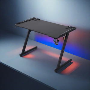 Professional E-Sport Gamer <strong>Table</strong> Racing Style Wooden Metal PC <strong>Computer</strong> Desktop Gaming Desk Ergonomic for Office Home Gaming Room - Product Image 2