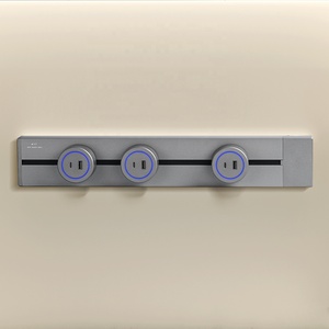 Din Rail Sockets Kitchen Hidden Track Socket EU/<strong>UK</strong>/US/universal Wall <strong>Mounted</strong> Power Rail Orbital Socket Power Strip - Product Image 1