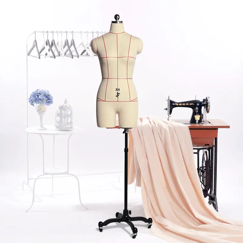 Dressmaker 저렴한 여성 마네킹 하프 바디 도매 성인 드레스 양식 재단사 마네킹 몸통