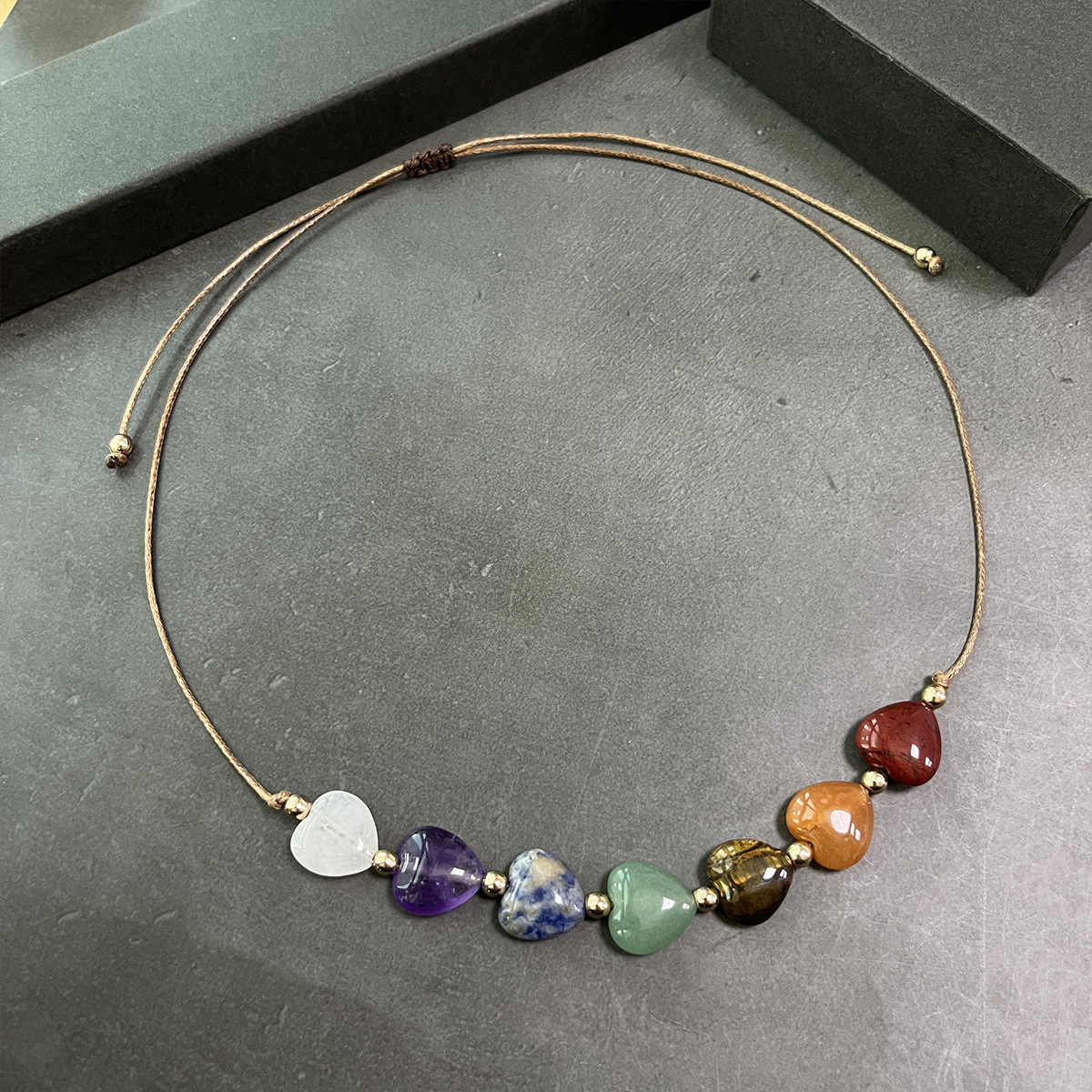 Collier Cœur Sept Veines