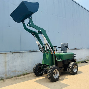 Thiết bị xây dựng pin điện Trung Quốc 4WD DIESEL nhỏ nhỏ bánh xe vườn ngồi xuống phía trước loader với file đính kèm - Product Image 1