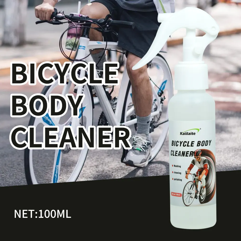 Limpiador de lavado de bicicleta Nano Gel Biodegradable de acción rápida de 100ML, mezcla de recarga concentrada con agua para hacer 4 litros