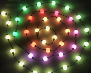 3 metros color RGB dmx 3d bola led cuerdas digital direccionable al aire libre led globo led luces de cadena de diámetro 50mm - Product Image 1