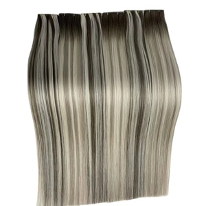 Certified Ethical Thin Invisible Genius Weft 100% <strong>Human</strong> Hair Extensions Seamless Painless &amp; Reusable for Salon-Perfect Volume - Product Image 1