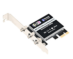 Tarjeta de red inalámbrica PCIe 5G de doble banda PCI-E tarjeta de red inalámbrica computadora receptor WiFi inalámbrico incorporado 1200M - Product Image 2