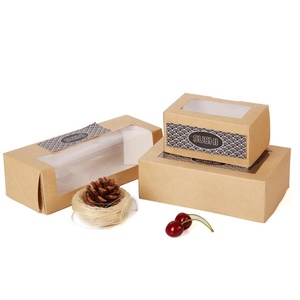 ซูชิ take away กล่องกระดาษคราฟท์กล่องกระดาษที่มีหน้าต่าง, ซูชิทิ้งกล่องบรรจุ - Product Image 2