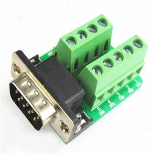 DB9 D-SUB ปลั๊ก VGA ตัวผู้9Pin เทอร์มินัล Breakout PCB RS232/485สกรู2แถว - Product Image 1