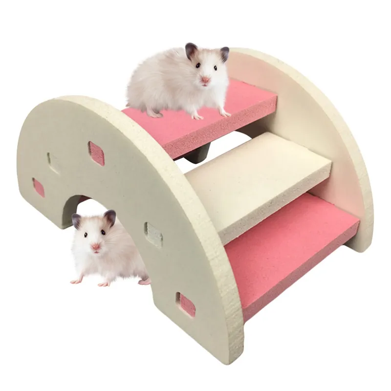 Cầu Thang Cho Hamster Cầu Vồng Đồ Chơi Treo Cầu Nhựa Phụ Kiện Lồng Động Vật Nhỏ Sản Phẩm Quà Tặng Thú Cưng Dễ Thương