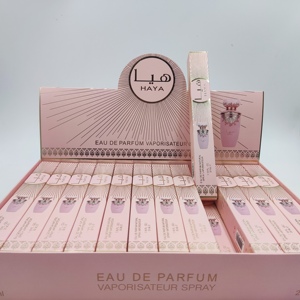 Toptan pembe 24 adet 35Ml kalem şeklinde kadin parfüm Mist arapça örnek Parfum uzun ömürlü koku kadın parfüm