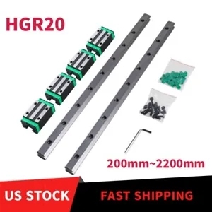 2 uds HGR20 riel de guía lineal 200 ~ 2200mm + 4 Uds HGH20CA bloques deslizantes para CNC DIY - Product Image 2