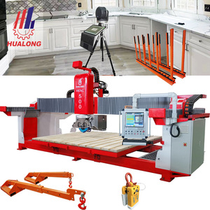 Italian System and <strong>Software</strong> Multi <strong>Function</strong> 5 Axis Bridge Saw Cutting Machine Stone Machinery CNC with Engraving Camera Vacuum