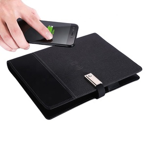 Magazzino banca di Potere senza fili di ricarica <span class=keywords><strong>notebook</strong></span> Diario con custom forniture Per Ufficio a5 nota libro di cuoio DELL'UNITÀ di elaborazione ufficiale
