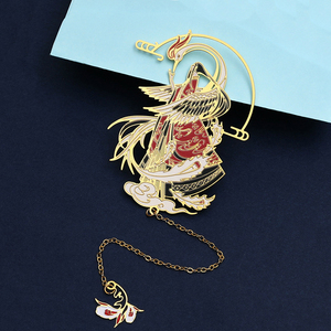 定制书签金属搞笑卡哇伊水彩中国书签个性化磁铁书签 - Product Image 1