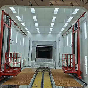 Cabina di rivestimento in polvere di grande capacità estesa-altezza verticale spazio alto-componenti doppia funzione come forno di indurimento e asciugatura - Product Image 1
