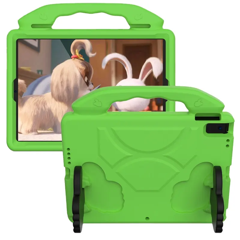 Dibujos animados pulgar arriba colorido púrpura verde tableta casos a prueba de golpes pata de cabra para la cubierta de silicona para iPad 10,2 11 12,9 caso