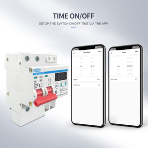 DINレールWIFIサーキットブレーカースマートスイッチリモコン、Ewelink製、過電圧および低電圧電流保護LCDディスプレイ付き - Product Image 3