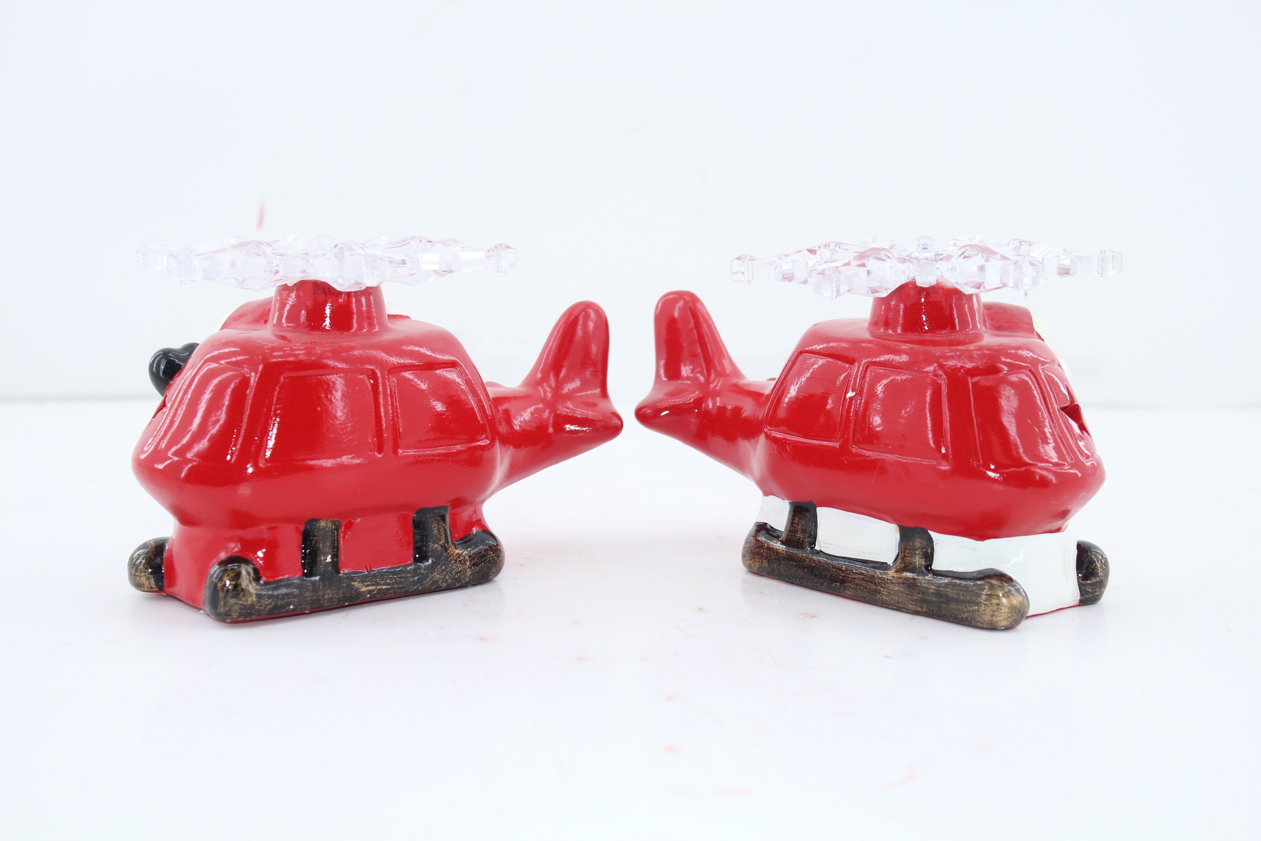 Christmas Santa Sitting Red Plane Decoration Figurine Classic Holiday Ornament gifts collection