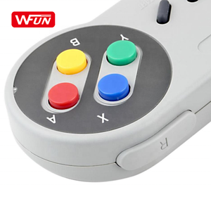 WFUN-mando con cable USB para Snes, controlador de juegos y mando de vídeo para PC, Mac