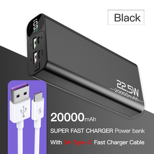 20000mAh高容量快速移动电源22.5W高速充电外置电池USB C输入/输出为iPhone - Product Image 3