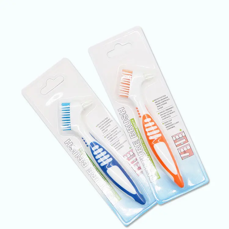 Brosse à prothèses dentaires Brosse à dents à poils multiples Nettoyage en profondeur de la prothèse dentaire Brossage quotidien Garder pour nettoyer