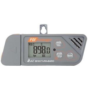 Registrador de datos de plástico ABS para interiores/exteriores 88163 AZ, Registrador de control de temperatura y humedad barométrica para uso doméstico