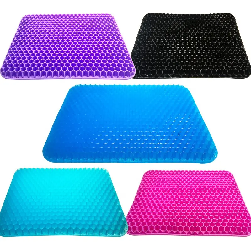 Venda quente de elastic gel cushion gel /gel seat cushion honeycomb car sofa cushion/ cervical dor relief cushion elastic gel seat