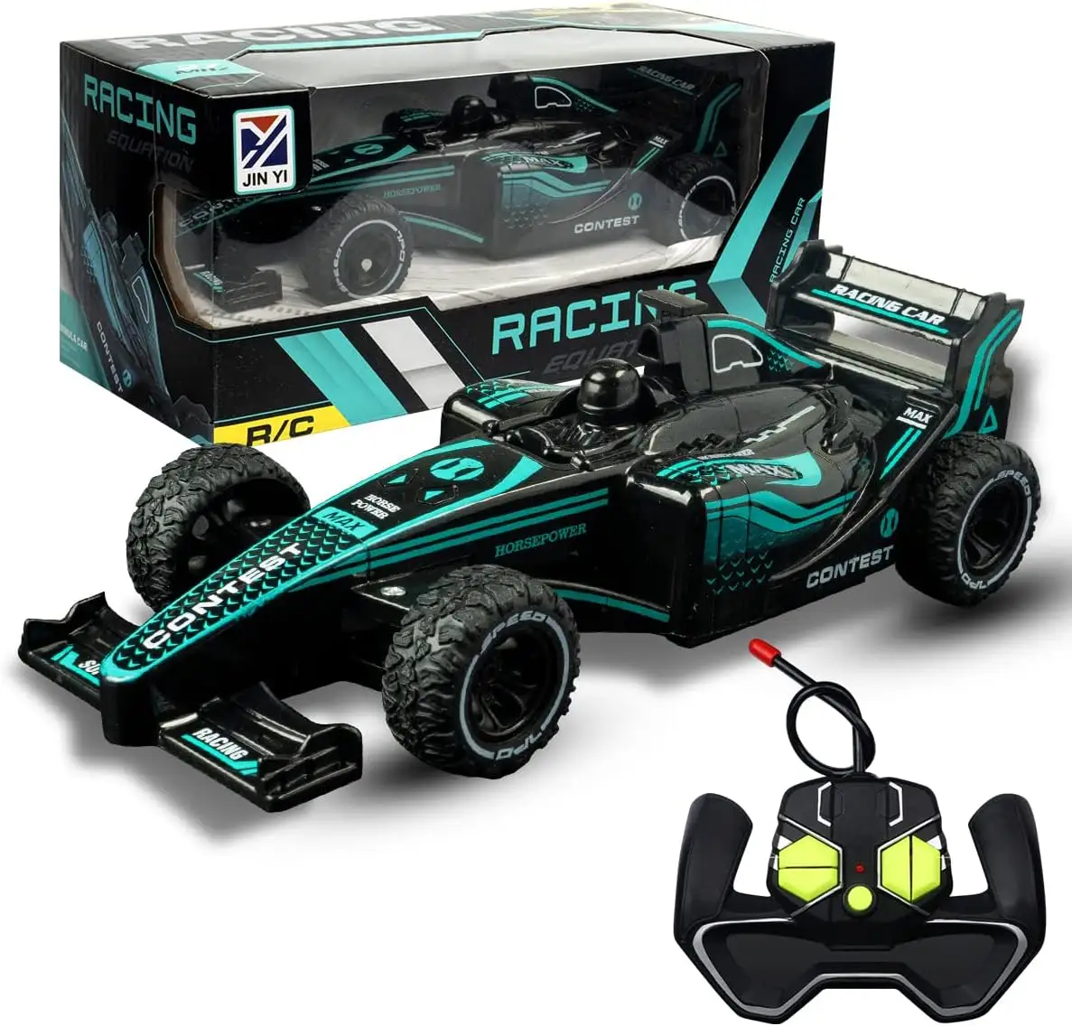 Coche con control remoto para niños, juguete de carreras, escala 1:20 MHz 27, coche RC para niños y niñas, juguete Super Power Racing