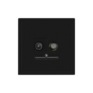 Universal Hole <strong>Socket</strong> Single With Switch Light White Gray Practical and Beautiful Popular High-end Atmosphere - Product Image 1