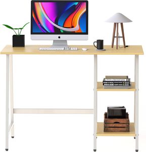 Steel Wood Desktop <strong>Computer</strong> <strong>Table</strong> Desk Bookshelf Integrated <strong>Computer</strong> Desk for Student With Bookshelf - Product Image 3