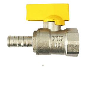 天然气热水器阀门-带开/关开关的重型黄铜球阀 | 用于自来水/燃气管道系统 - Product Image 3