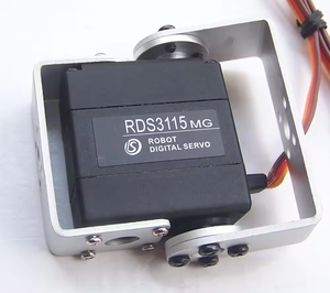 DS SERVO Digitaler Roboterservo 15KG RDS3115 Metallgetriebe Arduino Roboter-Servo mit langem und kurzem geradem U-Halterung Hobbyspielzeug
