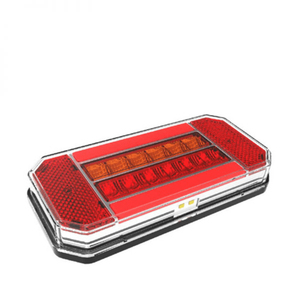 E-Mark ไฟท้าย LED สีแดงอำพันแบบไดนามิกไฟหยุดสัญญาณ LED ไฟท้ายรถพ่วงสำหรับรถพ่วงรถบรรทุก RV - Product Image 4