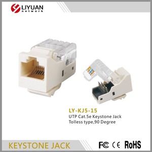 LIYUAN T568A/B Toolless Keystone Jack RJ45 Computer modulare non schermato UTP CAT6 connettore schermato tipo per LY-KJ5-15 di rete - Product Image 2