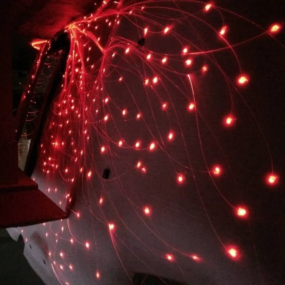卸売車用6WRGB LED光ファイバーライトスタールーフスターシーリングライトキット装飾