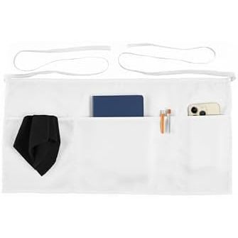 1 paquet de tablier de serveur-blanc