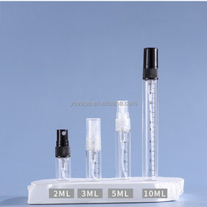 Mini Mist Water Facial Body Cosmetic Spray Bottle <strong>2</strong> ml 3ml 5ml 10ml Glass Vials Sample Tester <strong>Perfume</strong> Atomizer With Scale Line - Product Image 6