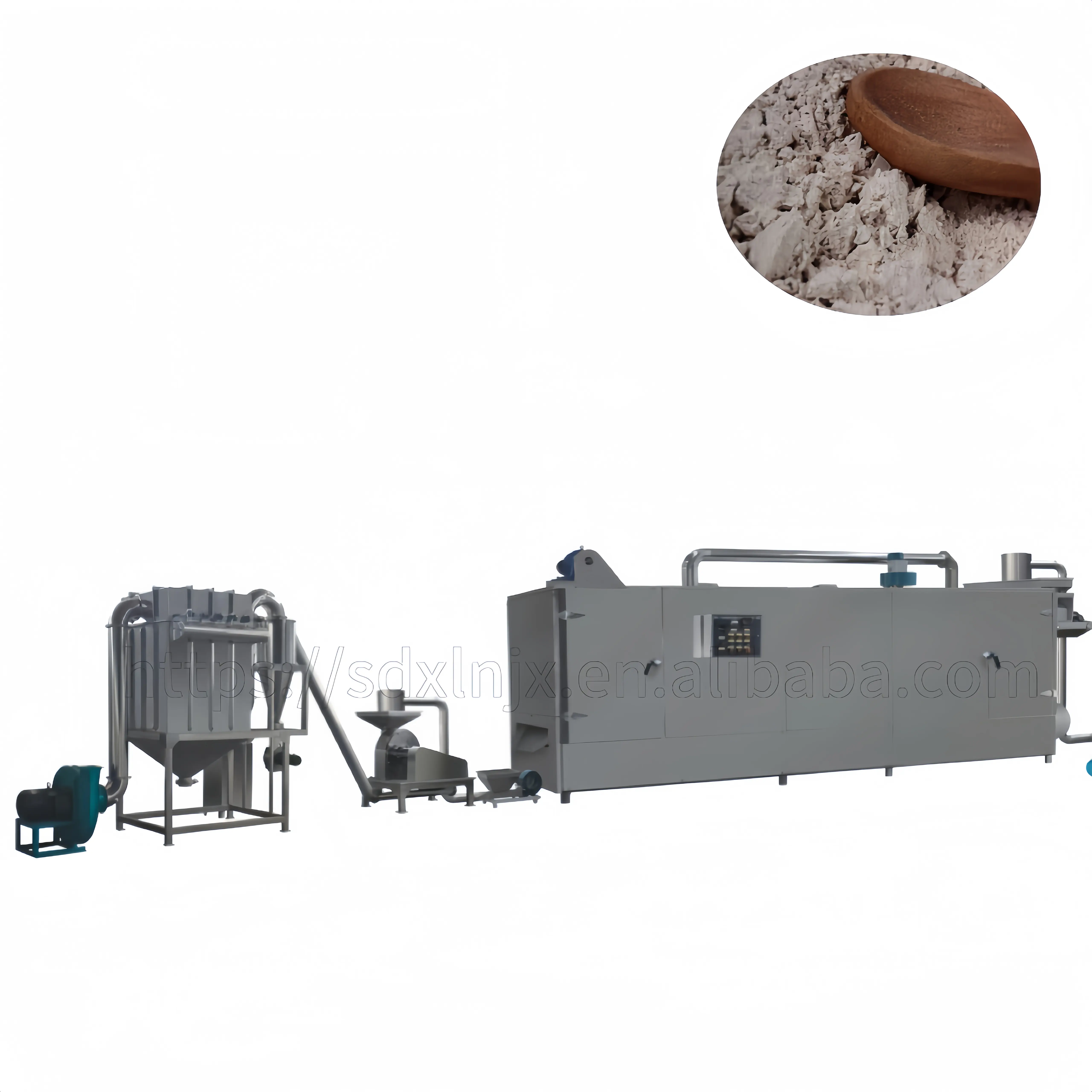 automatisierte nahrungspulver zuckerfreie maispaste produktionsanlage gepuffte getreide mehl ersatz pulvermaschine produktion