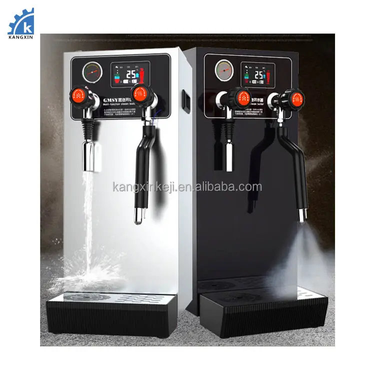 Ticari buhar frother teapresso makinesi otomatik süt çay dükkanı su kazanı/süt köpüğü makinesi