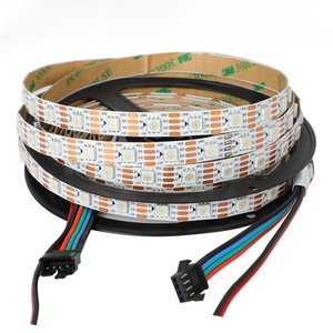 Полноцветная SPI двойной сигнал DC5V Адресуемая RGB цифровая Пиксельная лента Гибкая PCB 5V RGBIC WS2813 Светодиодная лента - Product Image 1
