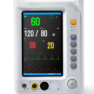 7 ईg हृदय गति मीटर श्वसन निगरानी रक्त ऑक्सीजन रक्तचाप शरीर तापमान अस्पताल मशीन ईजी मॉनिटर - Product Image 5