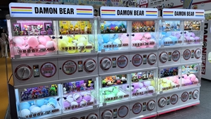 Gacha, игрушечный торговый автомат, производитель, WANGERBAO, двухпалубный газапон, 1,05 м, 4 шкафа с монетоприемником/купюрой - Product Image 6