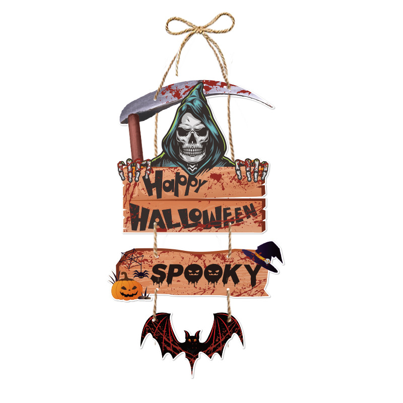 Halloween door hanging skull style