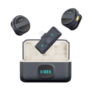 SX21 Hi - Fi batteria audio custodia di ricarica mini clip magnetico mini risvolto senza fili microfono lavalier per telefono video
