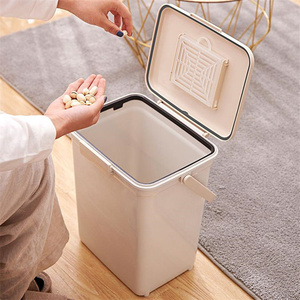 Yıkanabilir iç kutu ile kokuları azaltmak için kolu ile şık çöp kutusu taşınabilir koku giderici çöp kutusu - Product Image 3