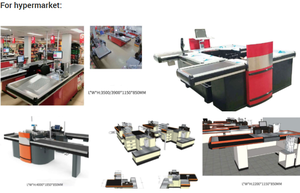 GXM货架制造商柜台收银台商店定制超市收银台 - Product Image 4